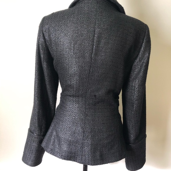 ZARA BASIC dark grey tie waist button pea coat XL - Picture 3 of 8